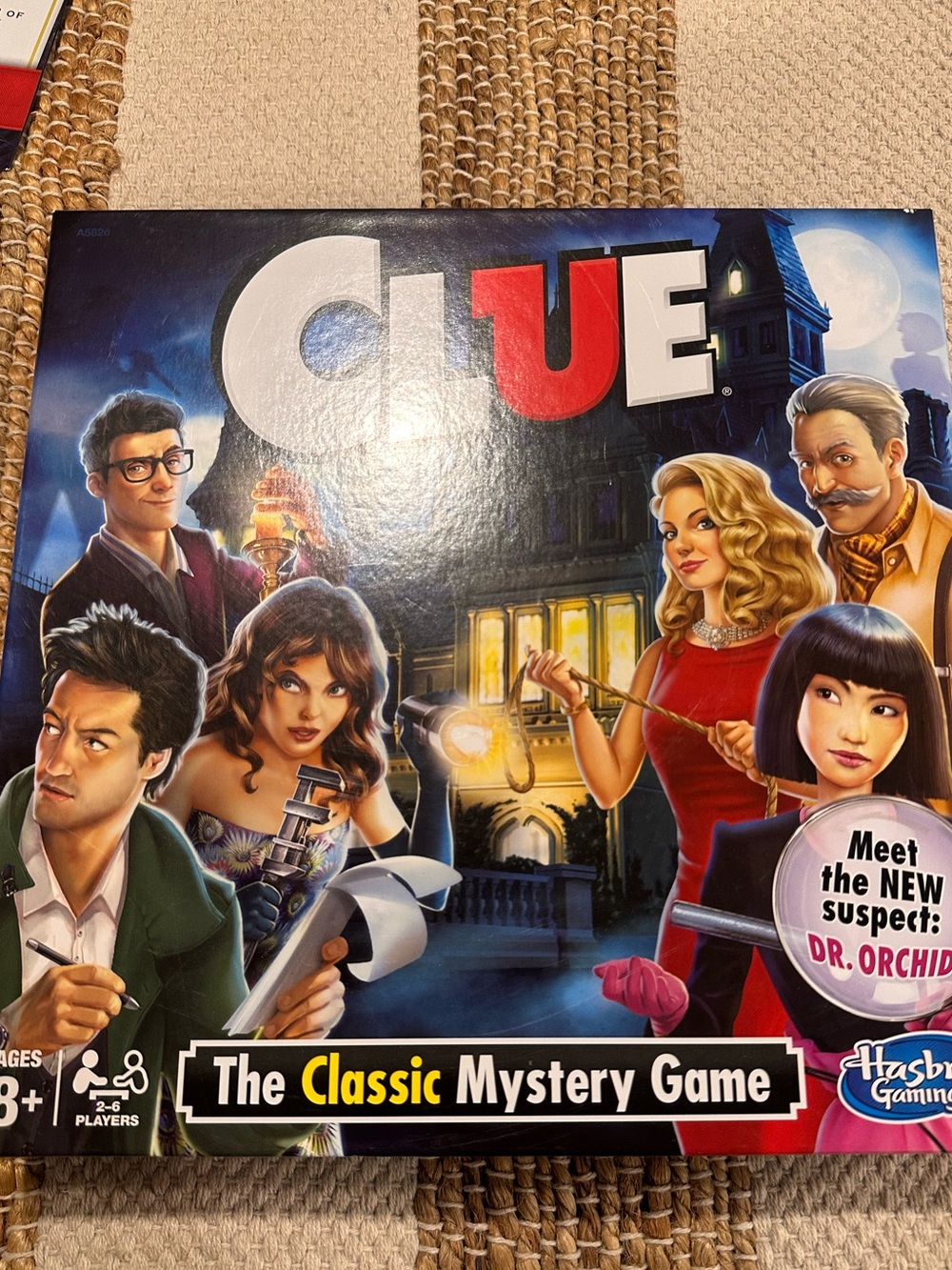 Hasbro Clue Classic Mystery Game - Blue and Red Art Box